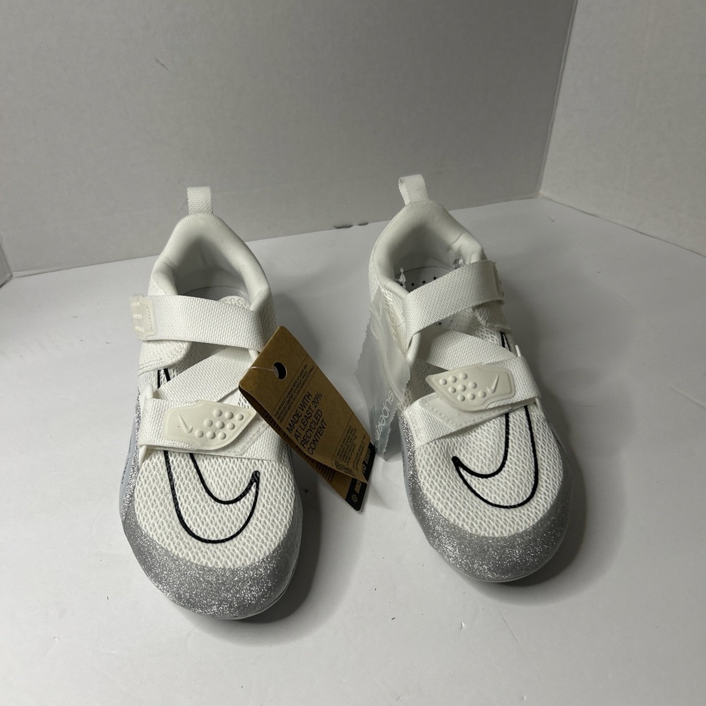 New Nike Womens 8.5 SuperRep Cycle 2 Next Nature Premium Pure Platinum Glitter!!